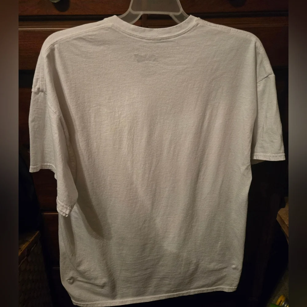 Vintage Budweiser White Graphic T-Shirt for Men - Picture 4 of 4